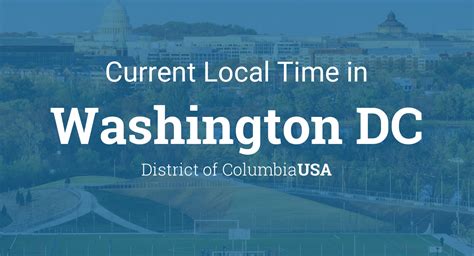 Current Local Time in Washington DC, USA.